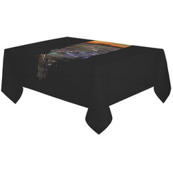 Night Walk Cotton Linen Tablecloth 60"x120"