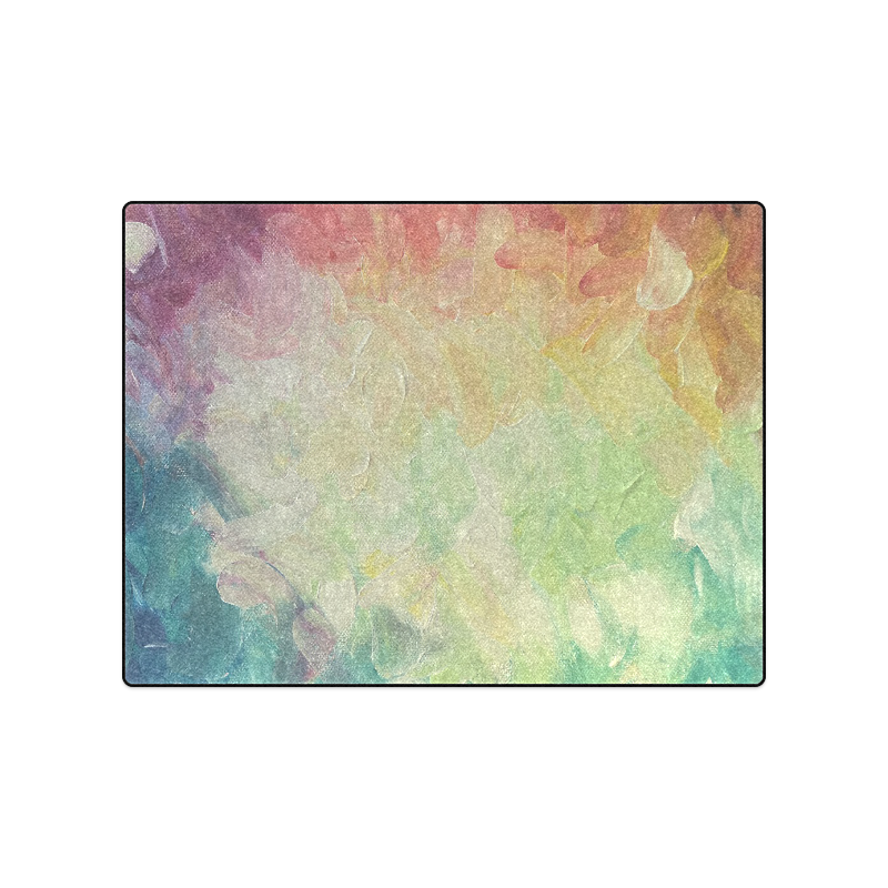 Painted canvas Blanket 50"x60"