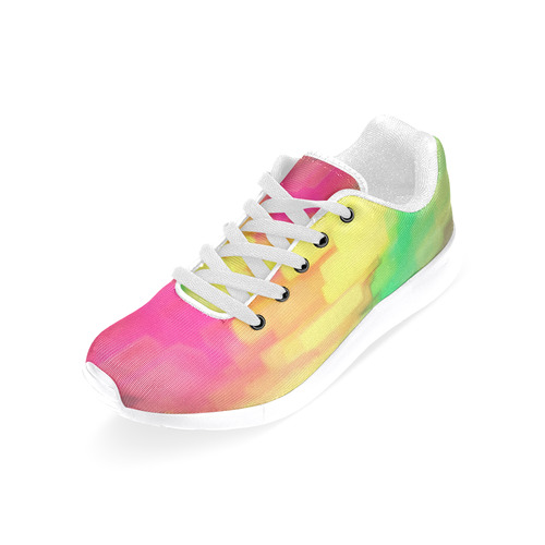Pastel shapes painting Women’s Running Shoes (Model 020)