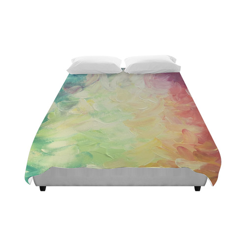 Painted canvas Duvet Cover 86"x70" ( All-over-print)