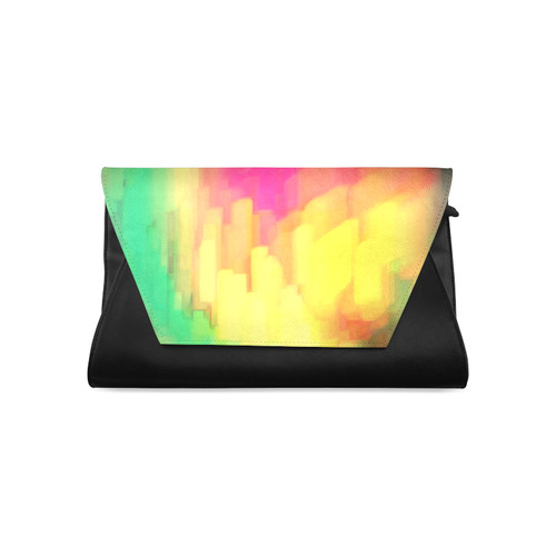 Pastel shapes painting Clutch Bag (Model 1630)