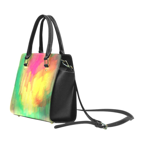 Pastel shapes painting Classic Shoulder Handbag (Model 1653)