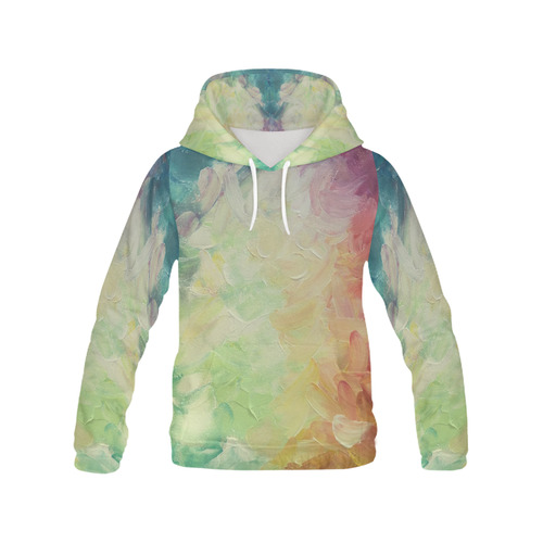Painted canvas All Over Print Hoodie for Men (USA Size) (Model H13)
