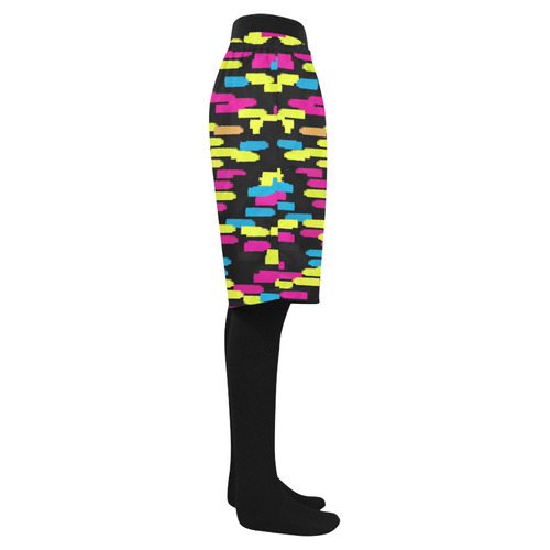 Colorful strokes on a black background Men's Swim Trunk (Model L21)