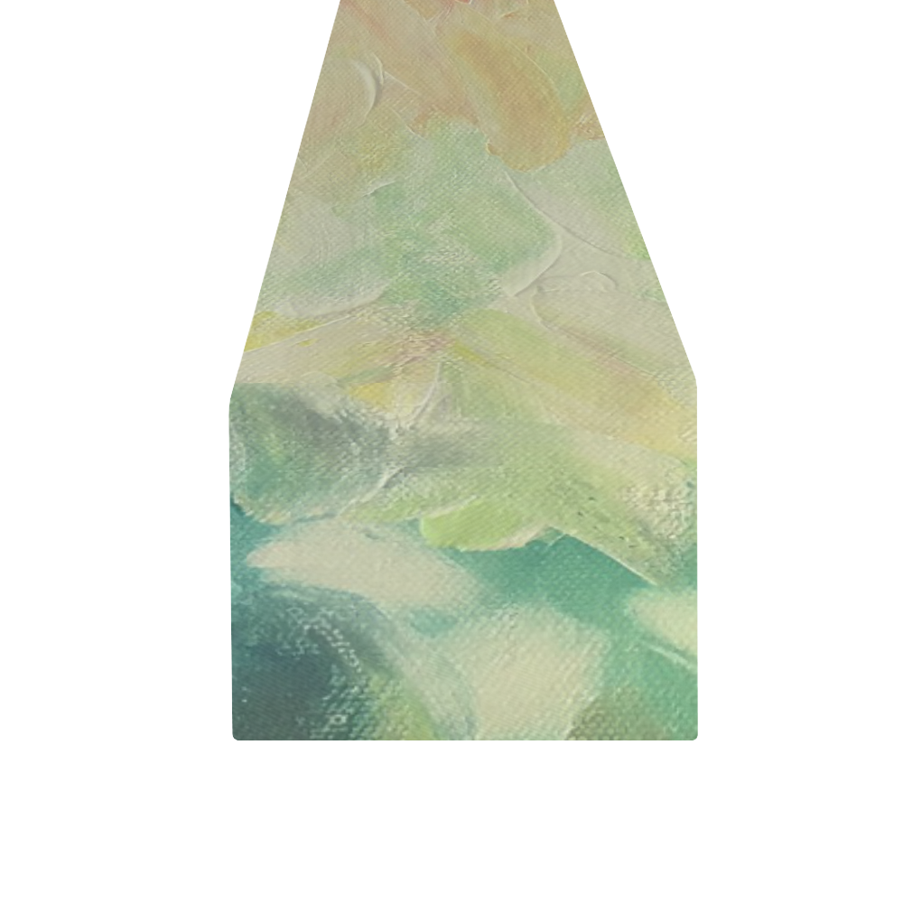 Painted canvas Table Runner 16x72 inch