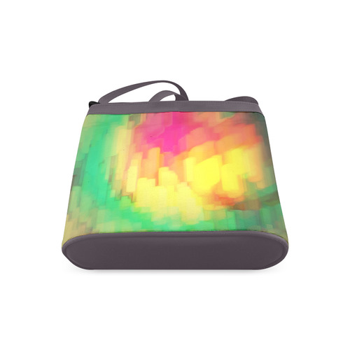 Pastel shapes painting Crossbody Bags (Model 1613)