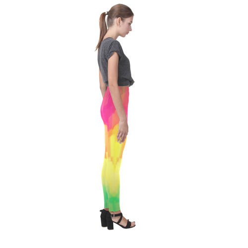 Pastel shapes painting Cassandra Women's Leggings (Model L01)