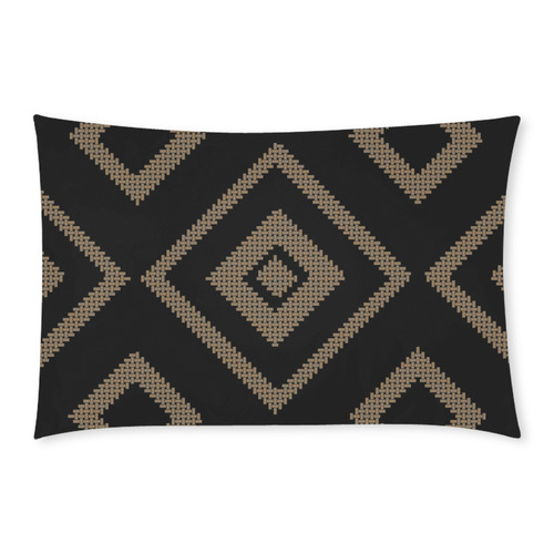 black and tan diamond 3-Piece Bedding Set
