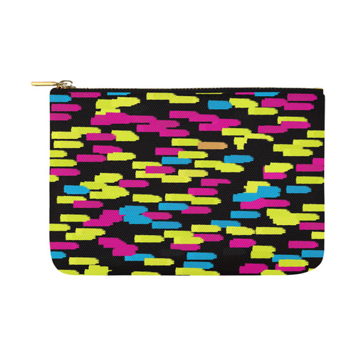 Colorful strokes on a black background Carry-All Pouch 12.5''x8.5''