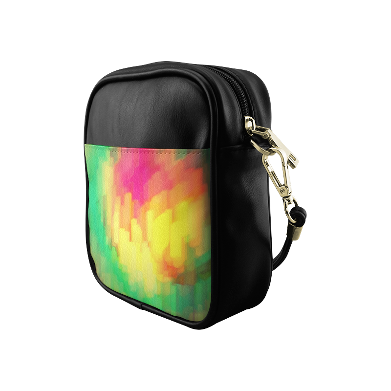 Pastel shapes painting Sling Bag (Model 1627)