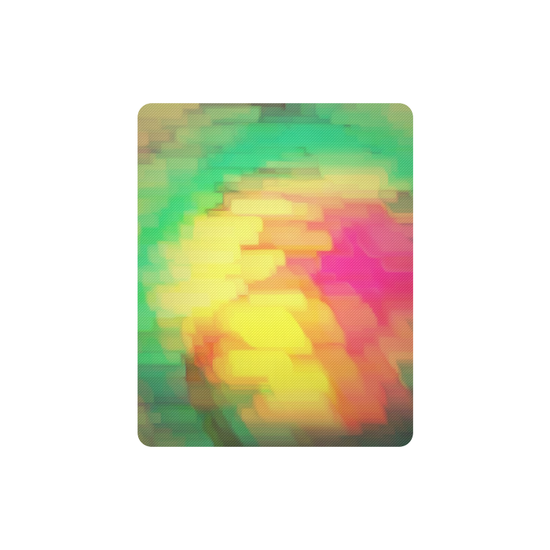 Pastel shapes painting Rectangle Mousepad