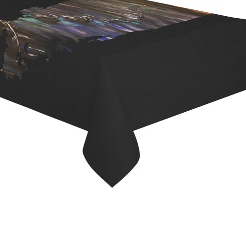 Night Walk Cotton Linen Tablecloth 60"x 104"