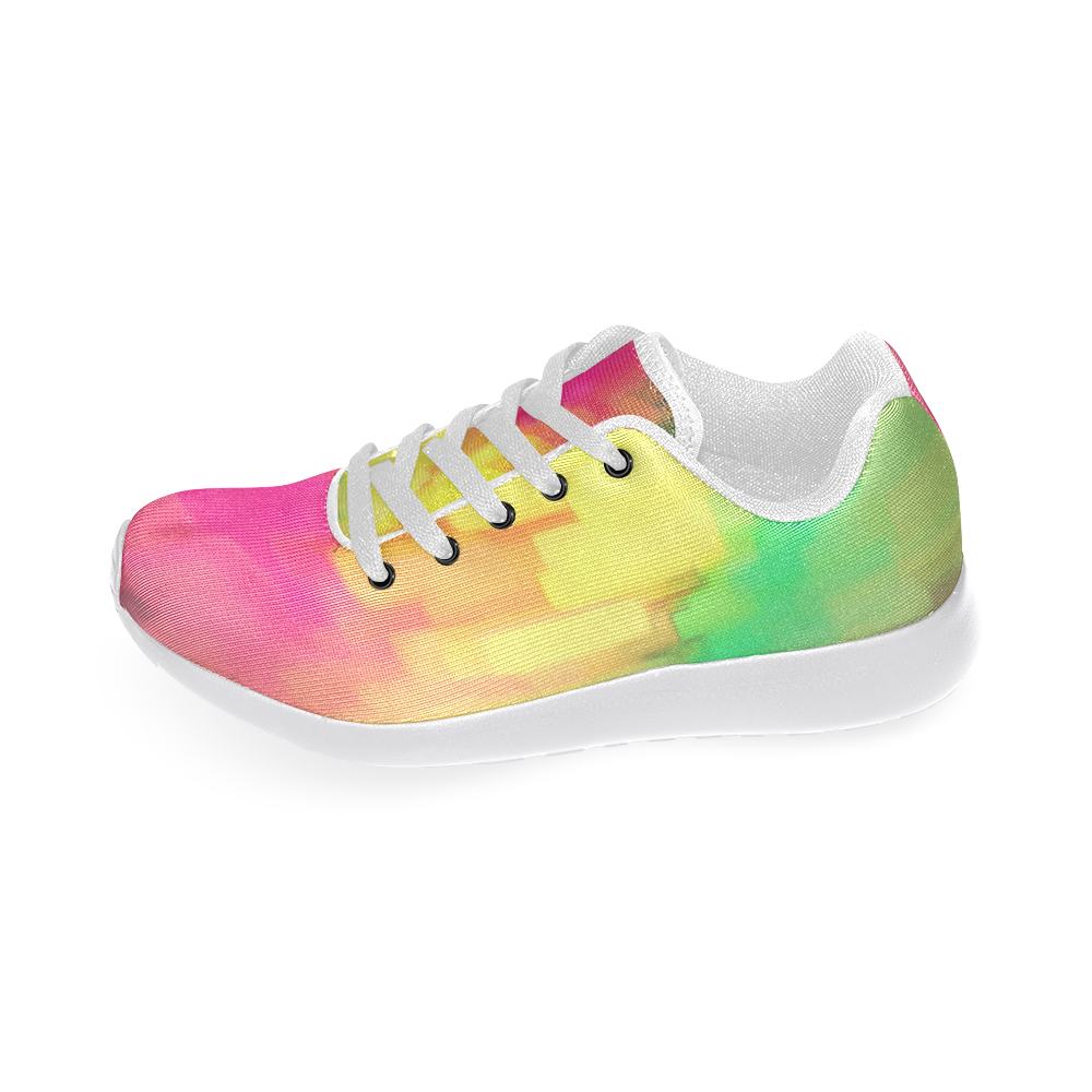 Pastel shapes painting Men’s Running Shoes (Model 020)
