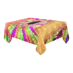 Color Wheel Low Poly Fractal Art Cotton Linen Tablecloth 60" x 90"
