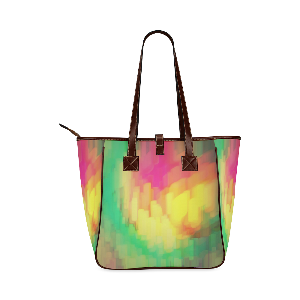 Pastel shapes painting Classic Tote Bag (Model 1644)