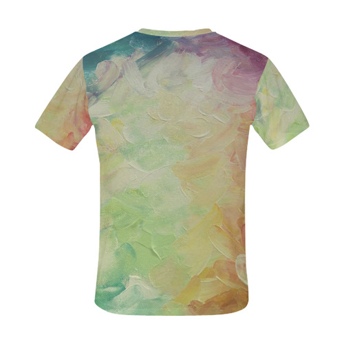 Painted canvas All Over Print T-Shirt for Men (USA Size) (Model T40)