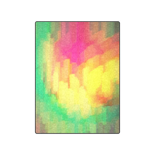 Pastel shapes painting Blanket 50"x60"