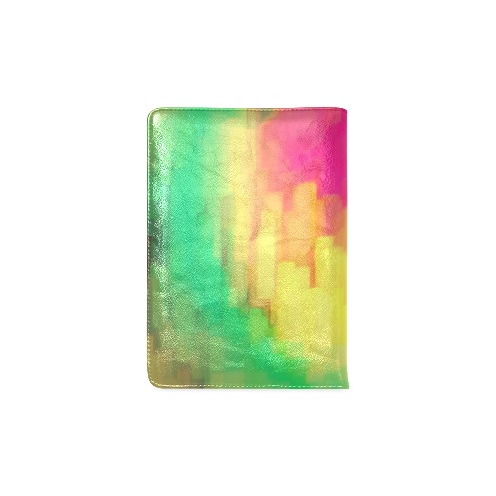 Pastel shapes painting Custom NoteBook A5