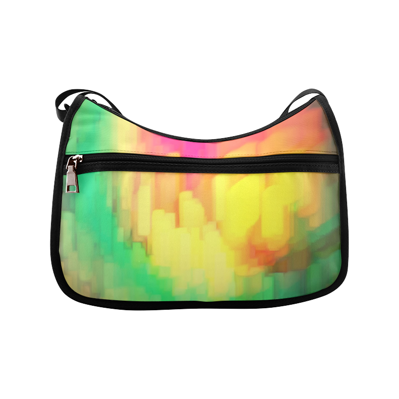 Pastel shapes painting Crossbody Bags (Model 1616)