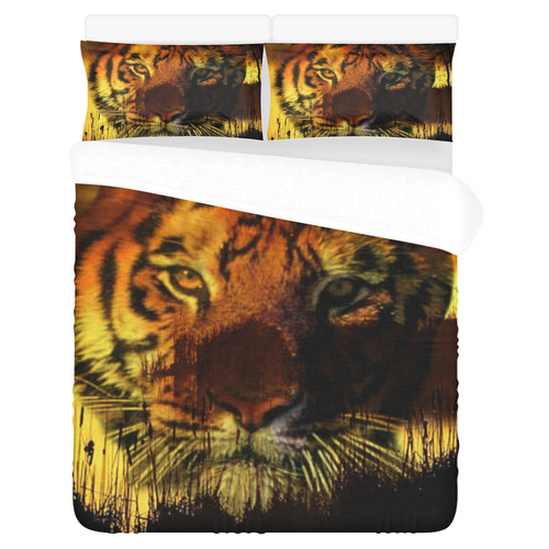 Tiger Face 3-Piece Bedding Set