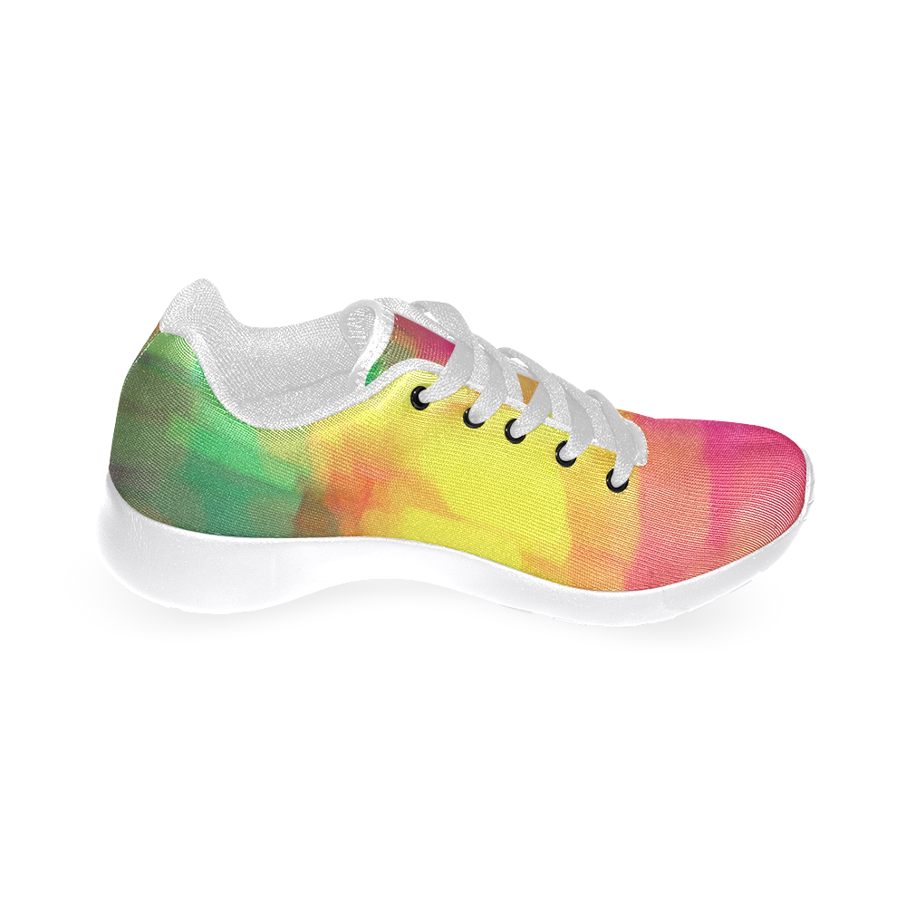 Pastel shapes painting Women’s Running Shoes (Model 020)