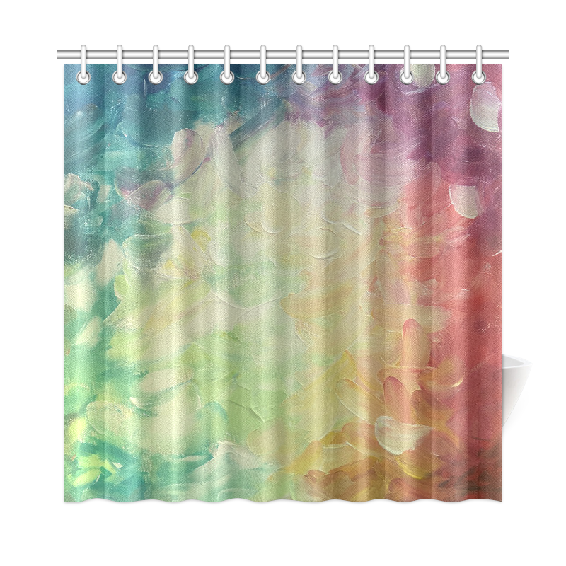 Painted canvas Shower Curtain 72"x72"