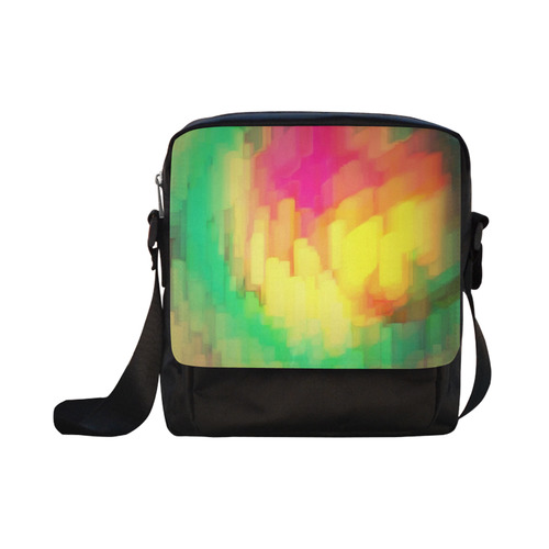 Pastel shapes painting Crossbody Nylon Bags (Model 1633)