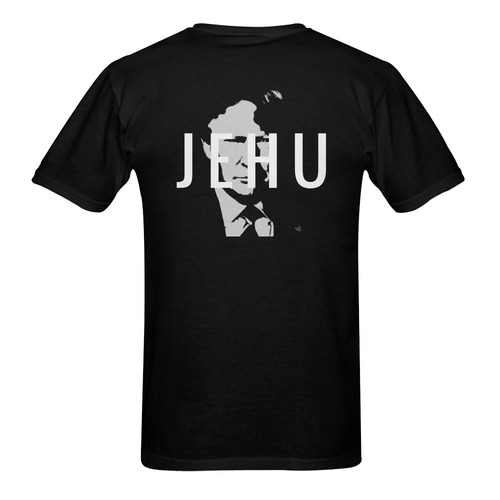 Jehu 2 Black Men's T-Shirt in USA Size (Two Sides Printing)