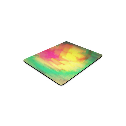 Pastel shapes painting Rectangle Mousepad