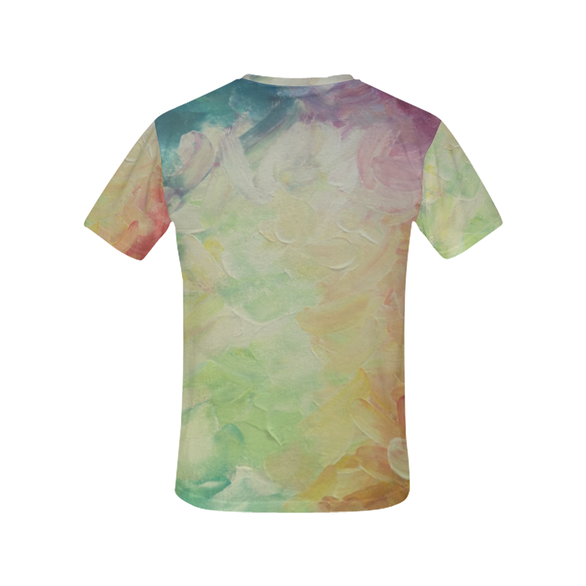 Painted canvas All Over Print T-Shirt for Women (USA Size) (Model T40)