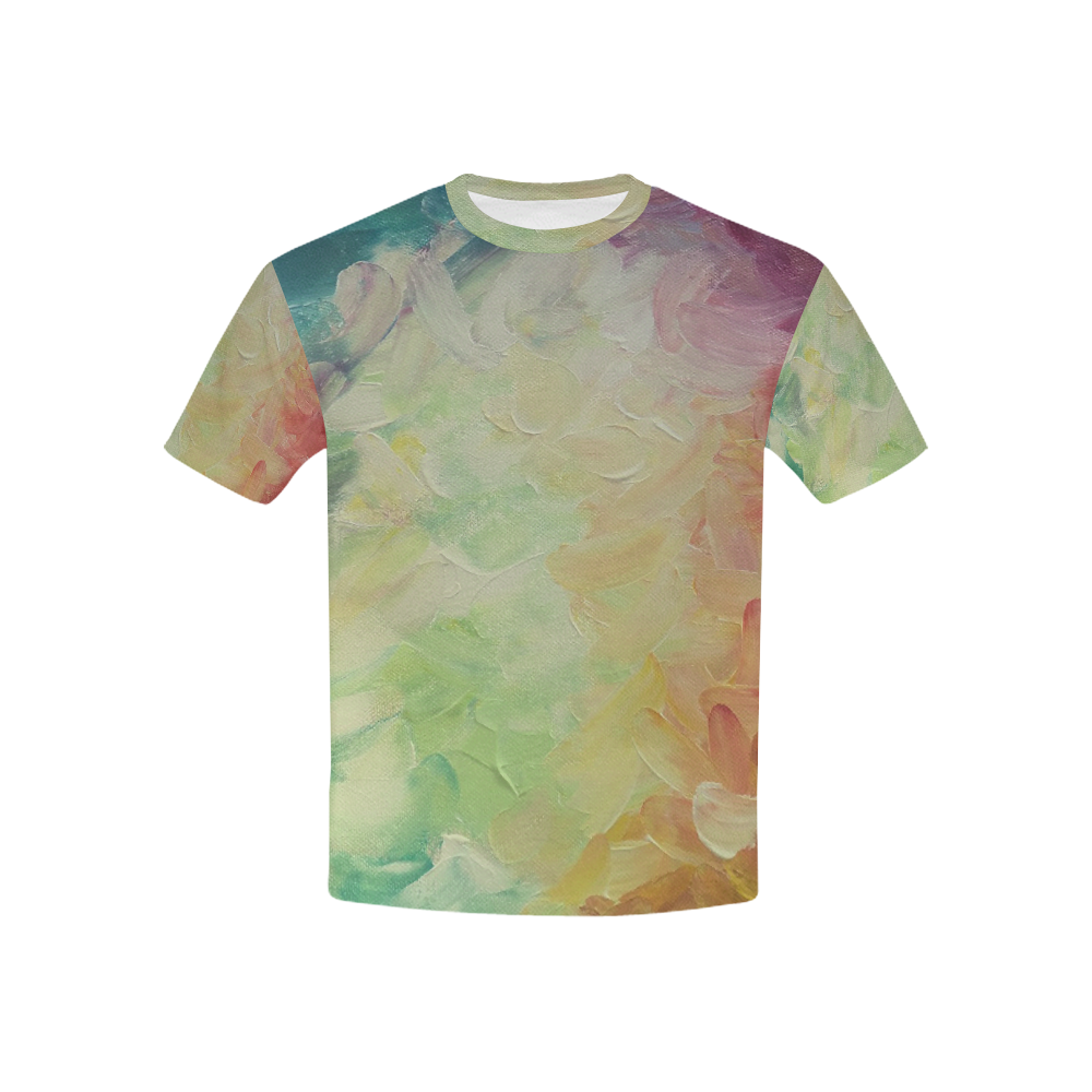 Painted canvas Kids' All Over Print T-shirt (USA Size) (Model T40)