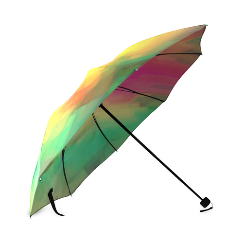 Pastel shapes painting Foldable Umbrella (Model U01)