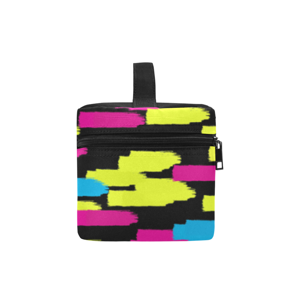 Colorful strokes on a black background Cosmetic Bag/Large (Model 1658)