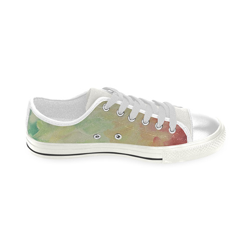 Painted canvas Low Top Canvas Shoes for Kid (Model 018)
