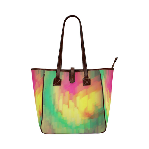 Pastel shapes painting Classic Tote Bag (Model 1644)