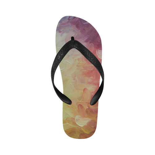 Painted canvas Flip Flops for Men/Women (Model 040)