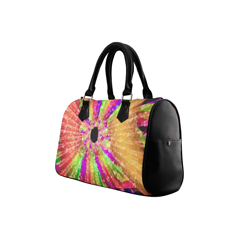 Color Wheel Low Poly Fractal Art Boston Handbag (Model 1621)