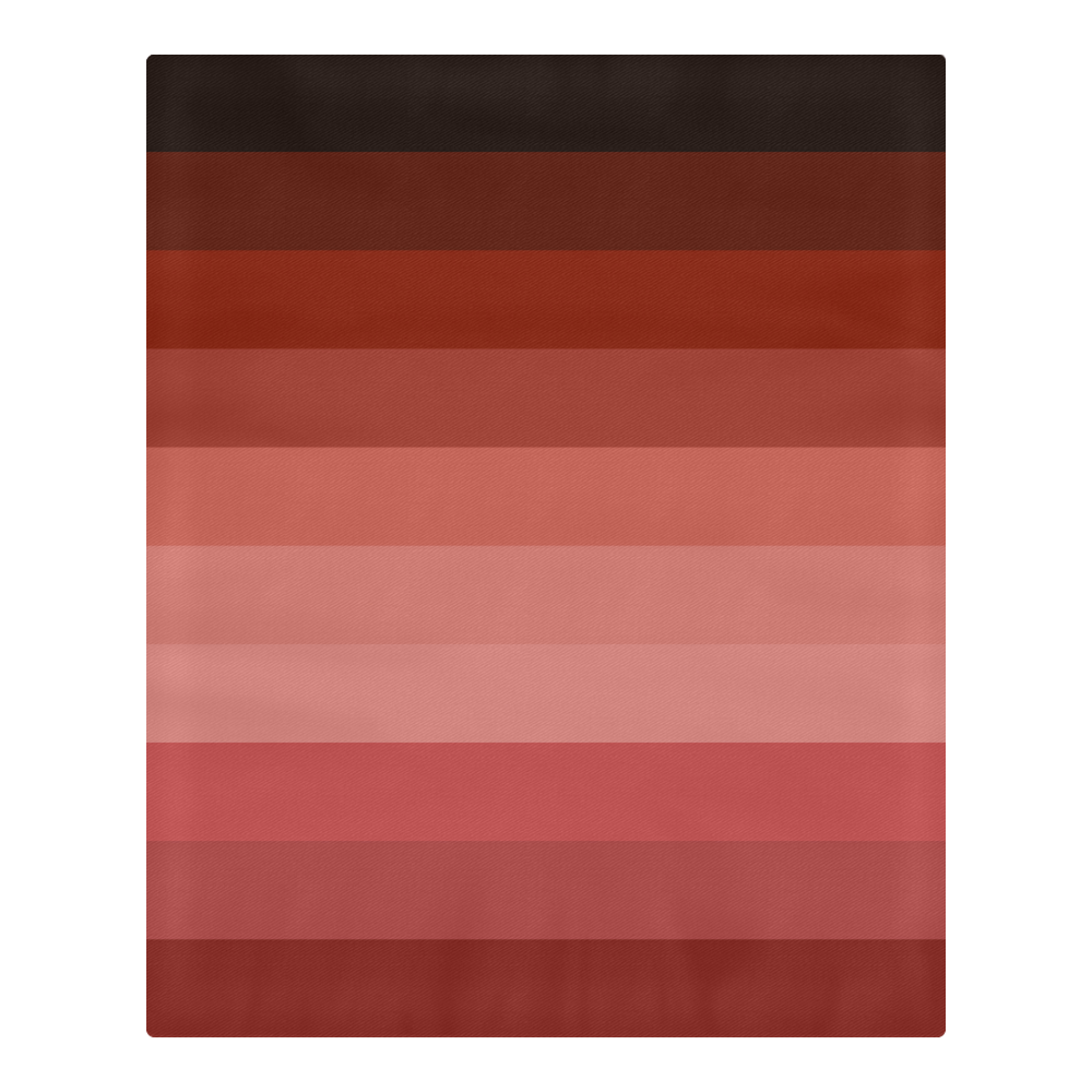 red stripes 3-Piece Bedding Set
