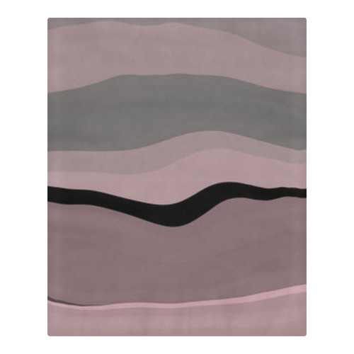 vintage pink black gray2f3 3-Piece Bedding Set