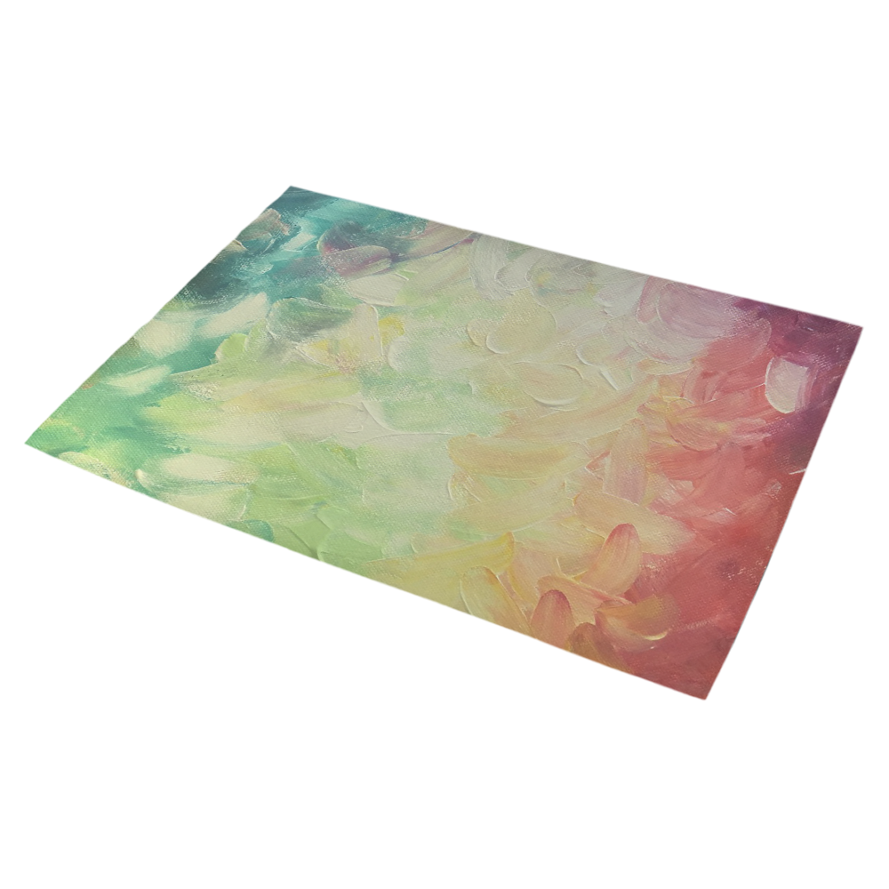 Painted canvas Azalea Doormat 30" x 18" (Sponge Material)