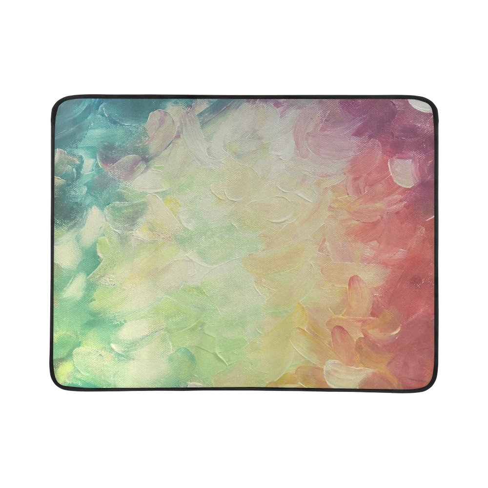 Painted canvas Beach Mat 78"x 60"