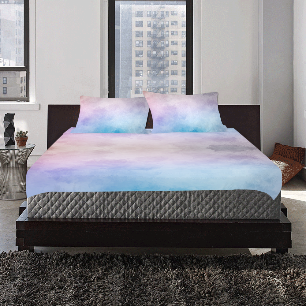 Lovely Aquarell Moves 3-Piece Bedding Set