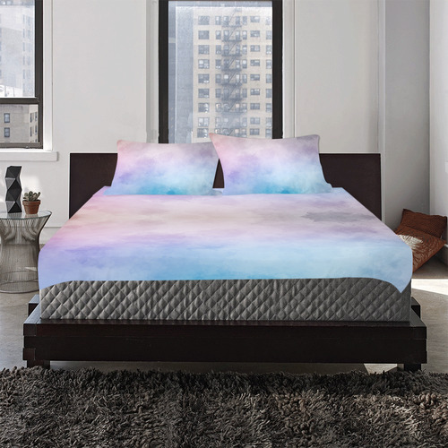 Lovely Aquarell Moves 3-Piece Bedding Set