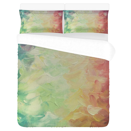 Painted canvas 3-Piece Bedding Set