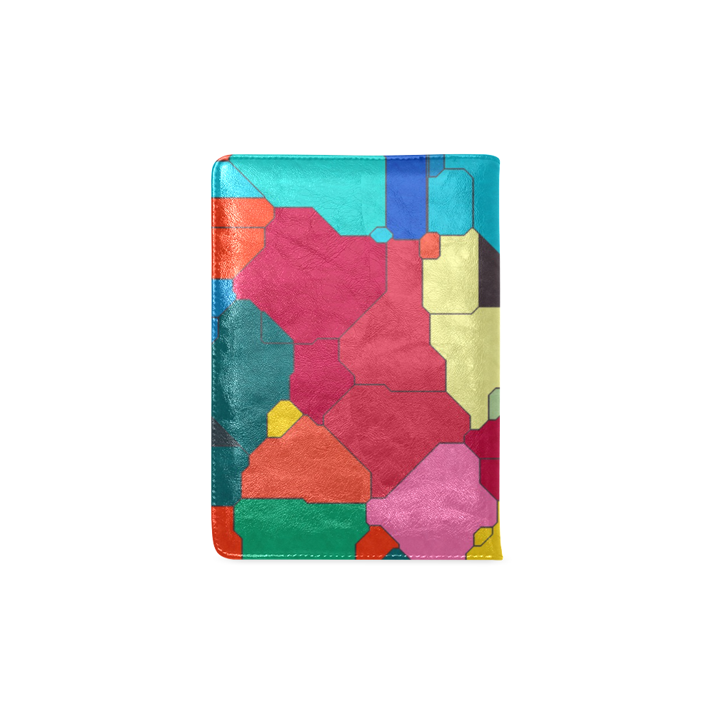 Colorful leather pieces Custom NoteBook A5