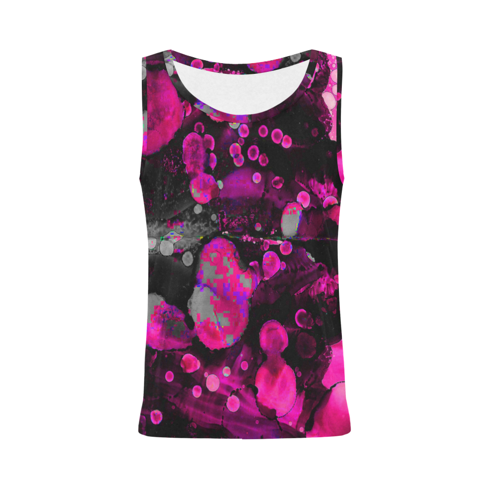"Pink Lady" All Over Print Tank Top for Women (Model T43)