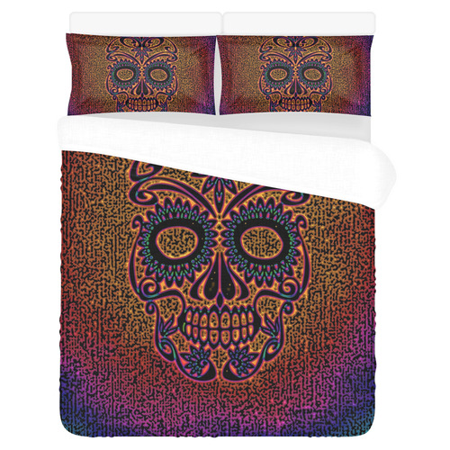 Skull20170534_by_JAMColors 3-Piece Bedding Set