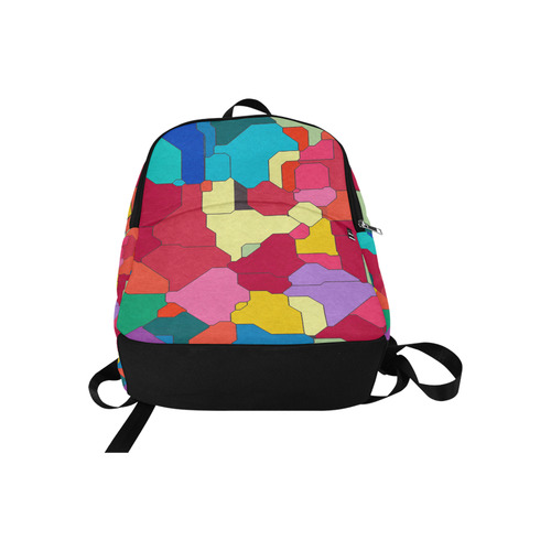 Colorful leather pieces Fabric Backpack for Adult (Model 1659)