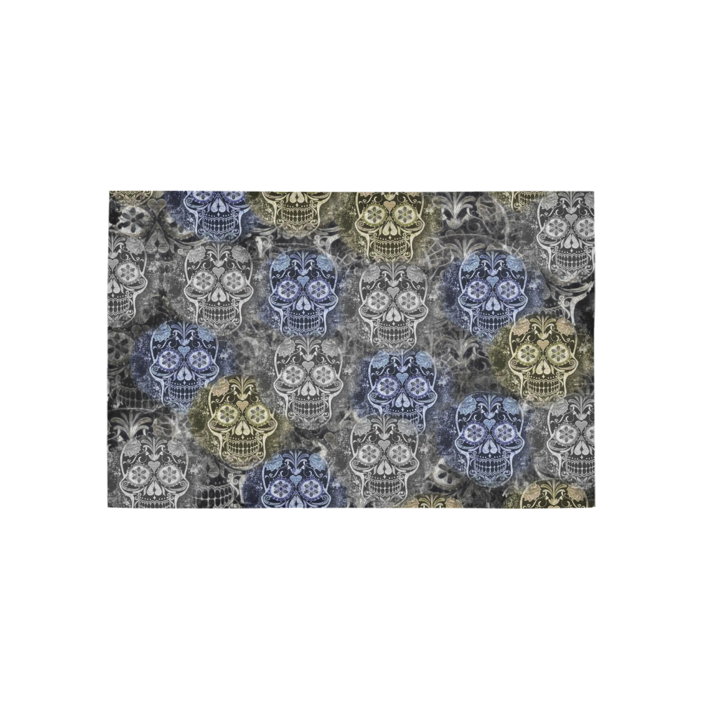 Skulls 1117C by JamColors Area Rug 5'x3'3''