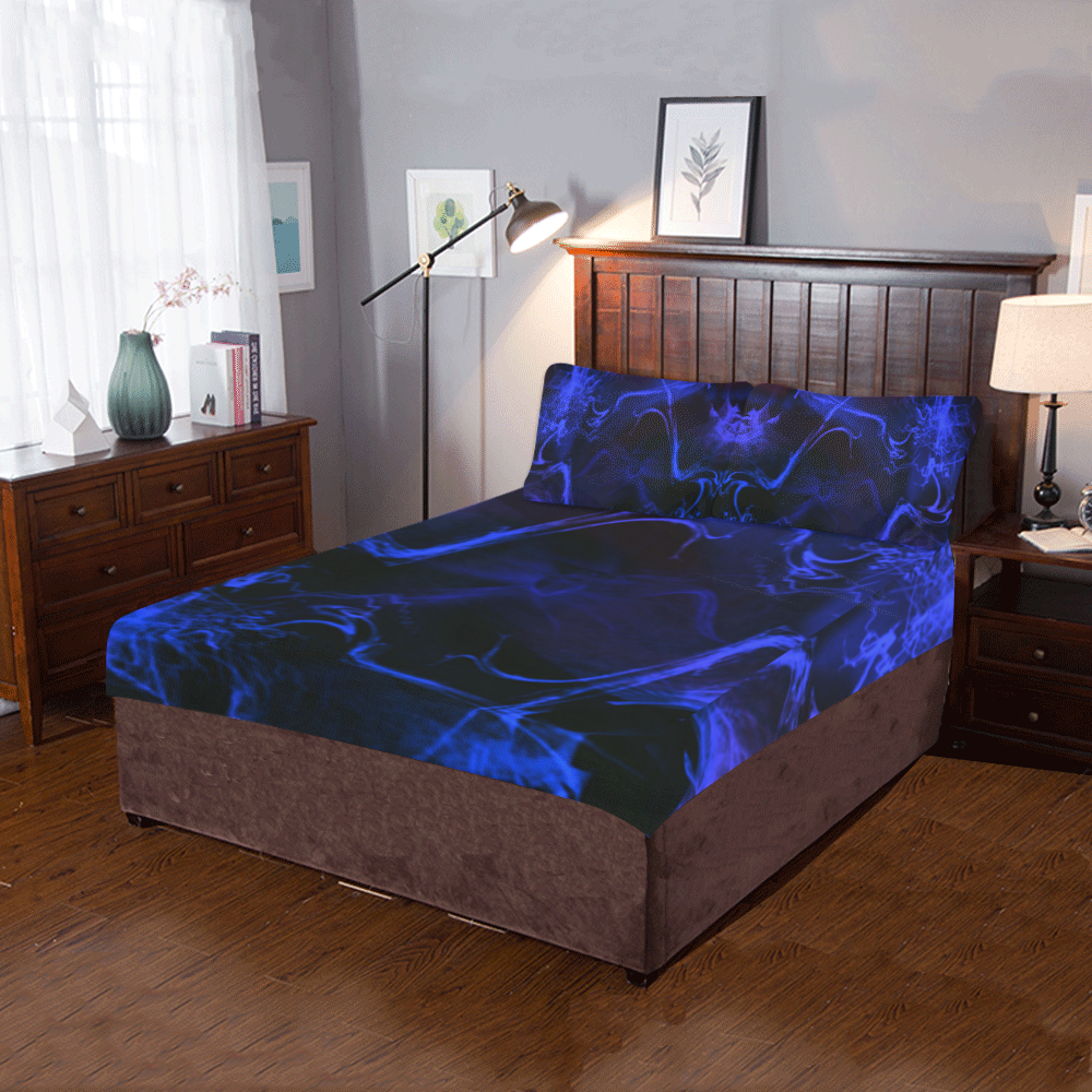 Blue wisp 3-Piece Bedding Set